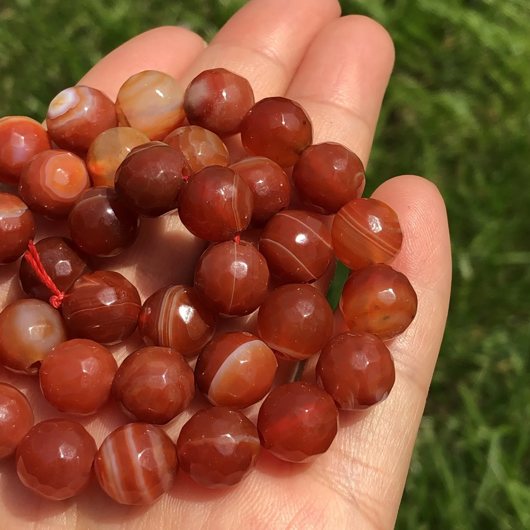 Natural Faceted Orange Stripe Agates Onyx Stone Smooth Loose Spacer Beads For Jewelry Making Diy Bracelet Accessories 4/6/8/10mm
Natural Faceted Orange Stripe Agates Onyx Stone Smooth Loose Spacer Beads For Jewelry Making Diy Bracelet Accessories 4/6/8/10mm