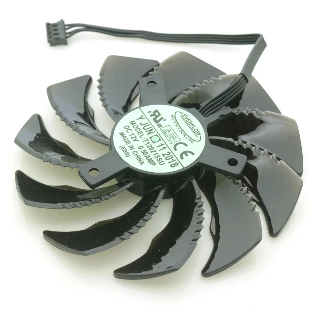 

T129215SU DC12V 0.50A 85mm 40*40*40mm 4wire 4pin Fan For Gigabyte GTX1060 1070 1080 Mini ITX Graphics Card Cooling Fan 4Pin