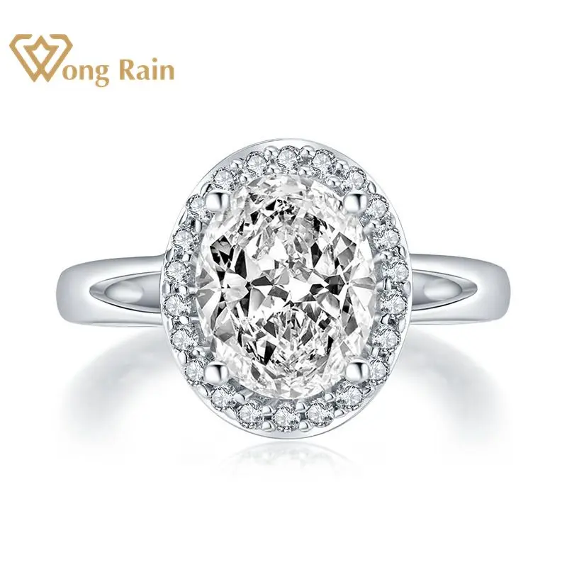 Кольцо Wong Rain 925 пробы, Серебряное овальное кольцо с искусственным бриллиантом
Кольцо Wong Rain 925 пробы, Серебряное овальное кольцо с искусственным бриллиантом
