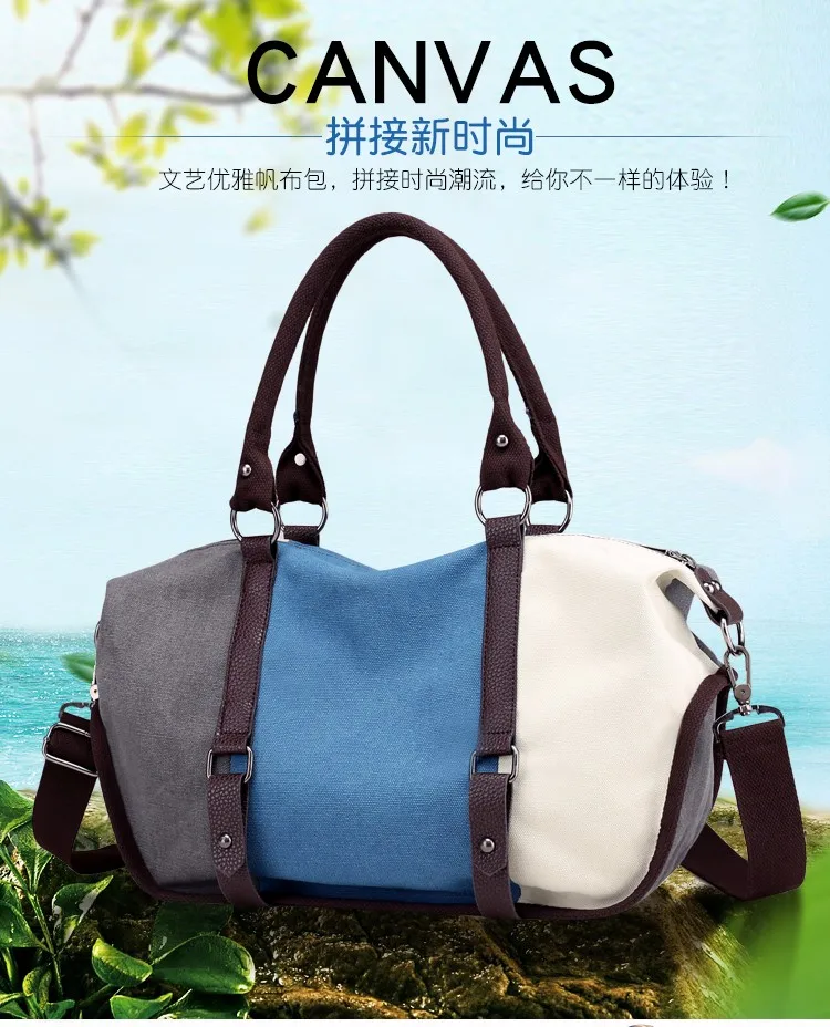 YILIAN New large capacity canvas handbag ladies leisure temperament single shoulder fashion versatile foreign style cross 
YILIAN New large capacity canvas handbag ladies leisure temperament single shoulder fashion versatile foreign style cross