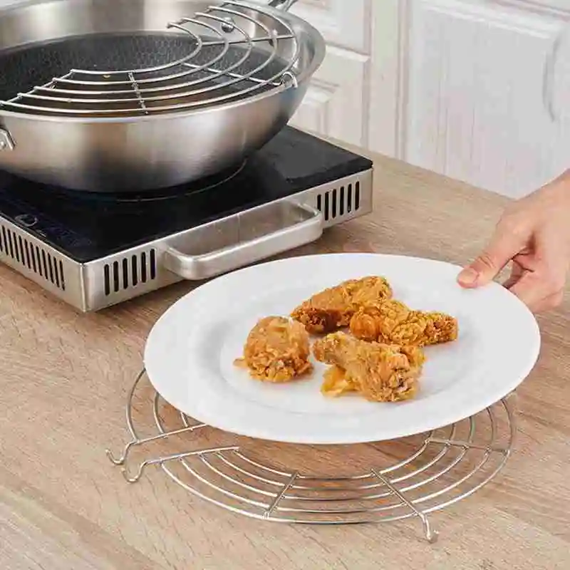 1 Pcs Steel Semicircle Steam Rack Drain Oil Filter Rack Holder Frying Rack Kitchen Tools Gadgets Pot Steamer
1 Pcs Steel Semicircle Steam Rack Drain Oil Filter Rack Holder Frying Rack Kitchen Tools Gadgets Pot Steamer