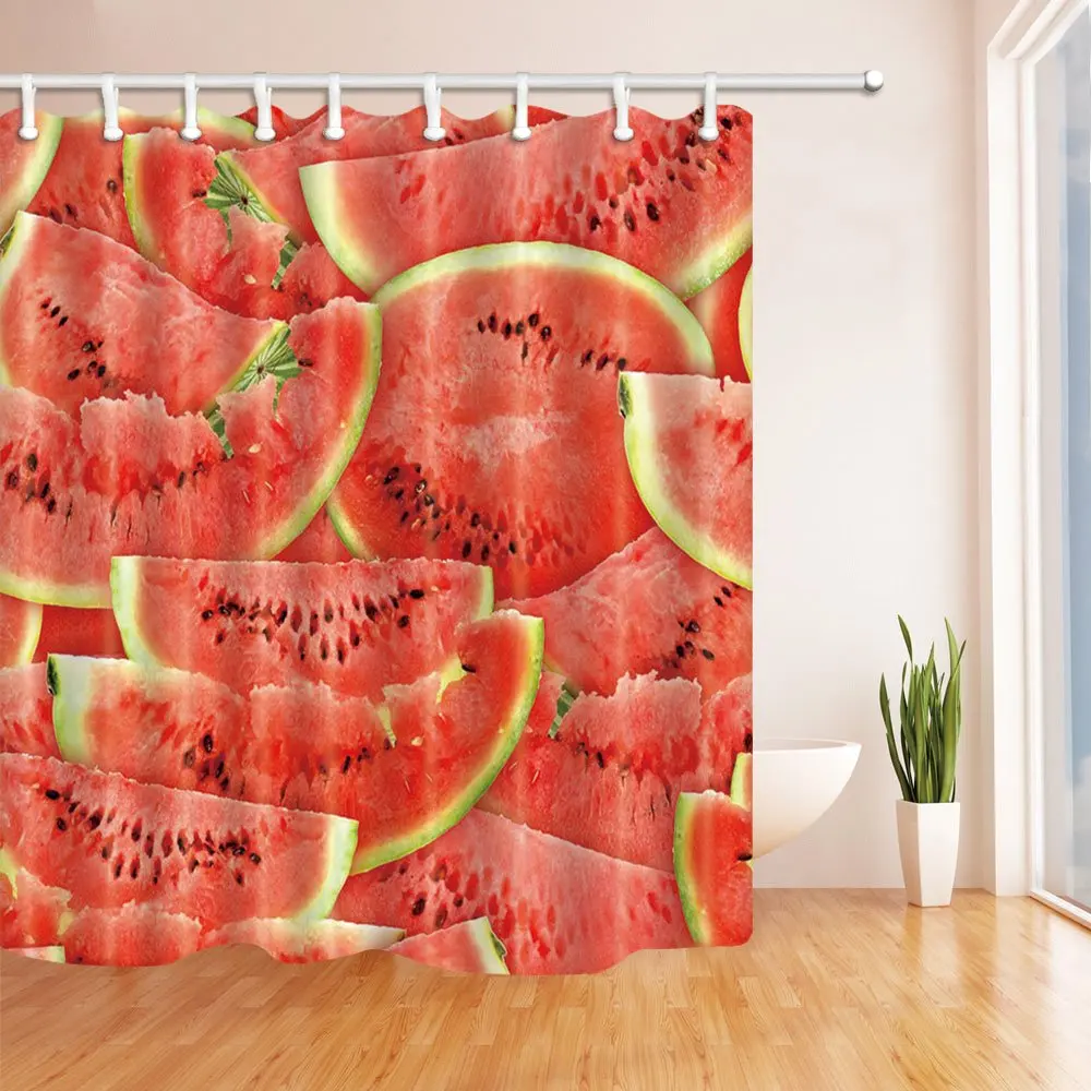 Fruit Watermelon Shower Curtain Waterproof Bathroom Curtains Polyester Cloth Bath Curtain For Bathroom Decoration
Fruit Watermelon Shower Curtain Waterproof Bathroom Curtains Polyester Cloth Bath Curtain For Bathroom Decoration