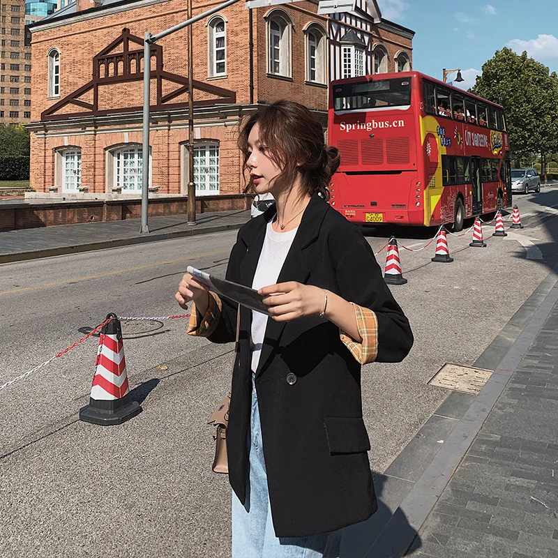 2021 Spring Elegant OL Series Women Blazer Single Button Black Feminino Coat Basic Jacket Office Femme Ukraine Korean Clothing
2021 Spring Elegant OL Series Women Blazer Single Button Black Feminino Coat Basic Jacket Office Femme Ukraine Korean Clothing