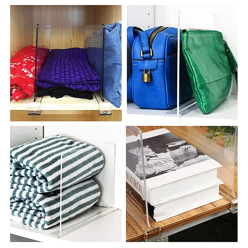 Transparent Partition for Bedroom, Kitchen and Office Shelf Organization (2 PACK) 
Transparent Partition for Bedroom, Kitchen and Office Shelf Organization (2 PACK)