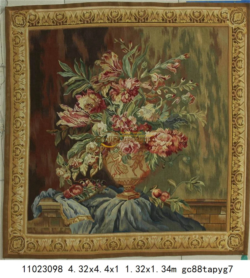 

Цветочный Гобелен модный домашний декор круговой чистая шерсть вязание домашний декоративный с рисунком квадрат