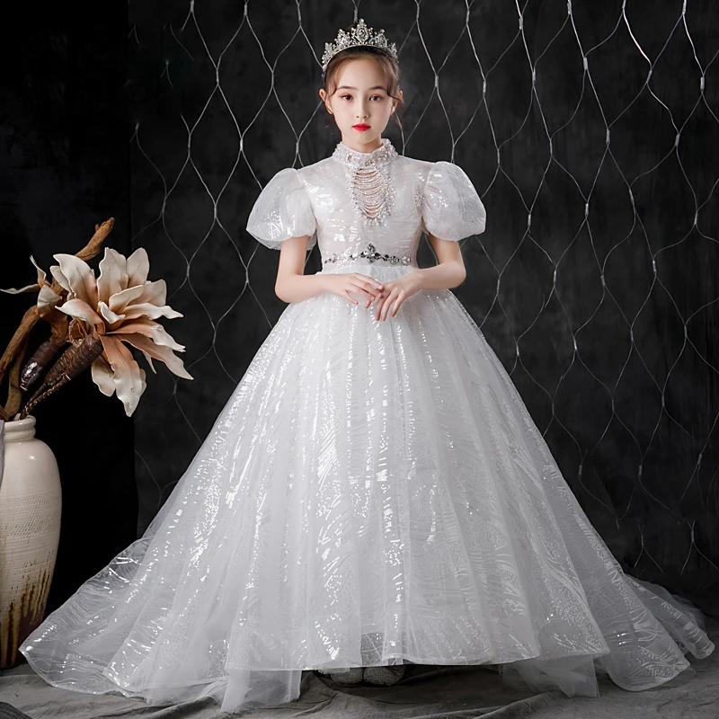 2021 New Arrival High-Customized Children Girls Elegant White Birthday Wedding Party Princess Long Tail Dress Model Show Dress
2021 New Arrival High-Customized Children Girls Elegant White Birthday Wedding Party Princess Long Tail Dress Model Show Dress