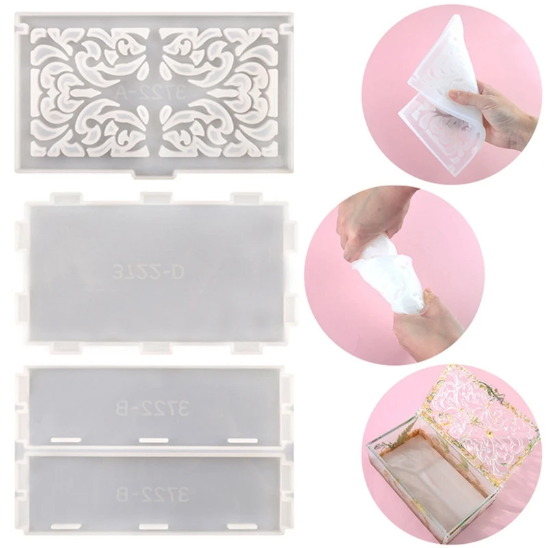 Storage Box Epoxy Resin Mold Jewelry Holder Case Silicone Mould DIY Crafts Home Decorations Casting Tool
Storage Box Epoxy Resin Mold Jewelry Holder Case Silicone Mould DIY Crafts Home Decorations Casting Tool