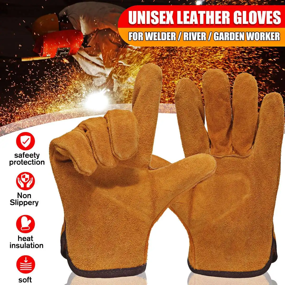 Work Gloves for Gardening/Cutting/Construction/Motorcycle, Wear-Resistant Men/Women, Thorn Proof Leather Work Gloves
Work Gloves for Gardening/Cutting/Construction/Motorcycle, Wear-Resistant Men/Women, Thorn Proof Leather Work Gloves