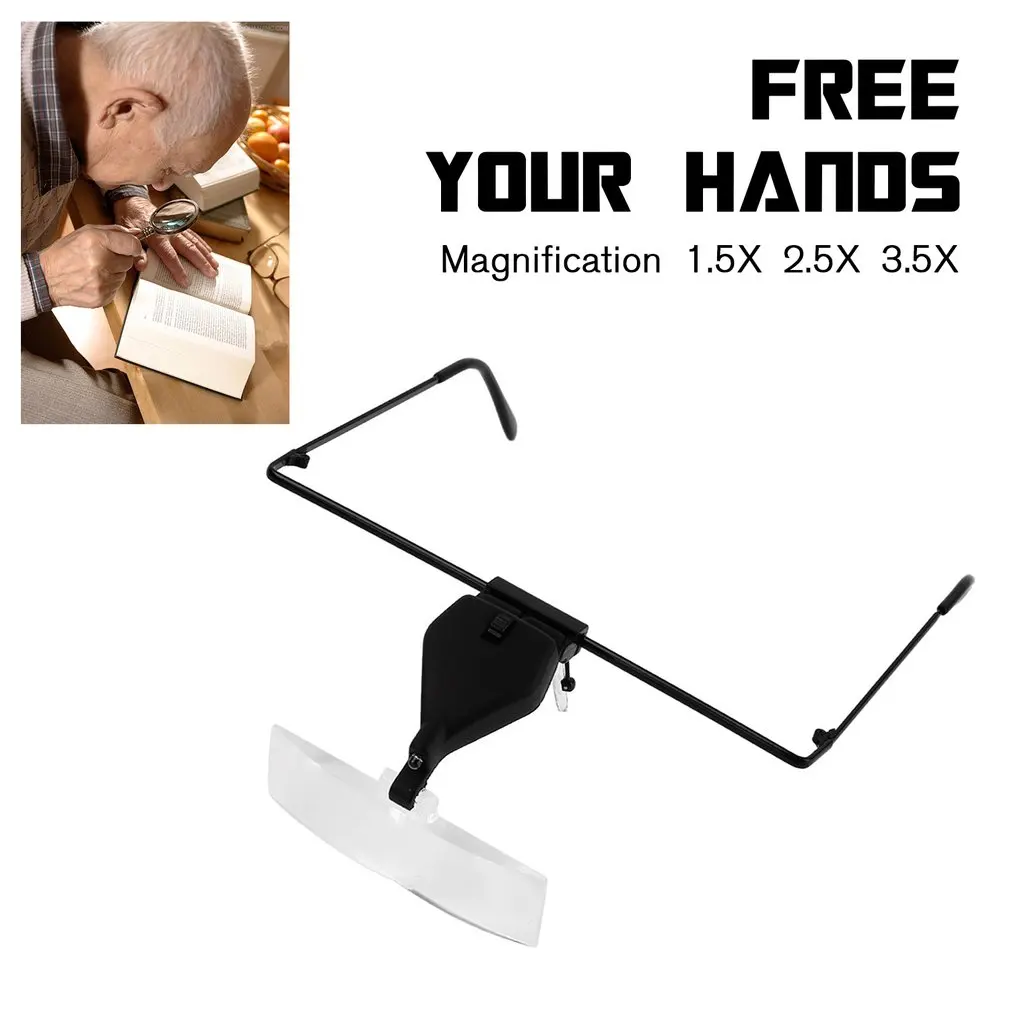 Eyelash Extension LED Light Magnifying Spec Glasses Hands Free Magnifier Portable Tools For Reading Book Newspaper Drawing
Eyelash Extension LED Light Magnifying Spec Glasses Hands Free Magnifier Portable Tools For Reading Book Newspaper Drawing
