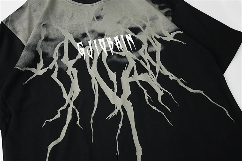 Lightning print short-sleeve T-shirt 2021 summer graphic tees men streetwear HIP HOP harajuku Tops Tees GB-6294 
Lightning print short-sleeve T-shirt 2021 summer graphic tees men streetwear HIP HOP harajuku Tops Tees GB-6294