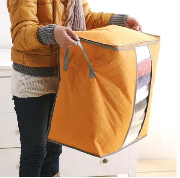 Home Multi-use Storage Bags Organizer Thickened Non-woven Colored Clothing Storage Bag Clothing Quilt Bag
Home Multi-use Storage Bags Organizer Thickened Non-woven Colored Clothing Storage Bag Clothing Quilt Bag