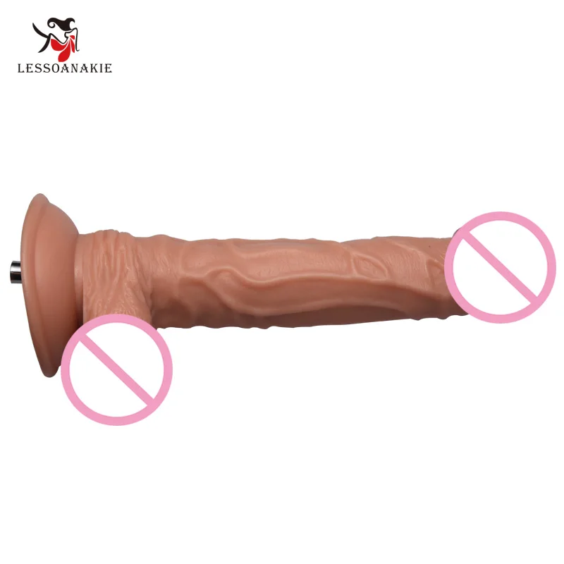 

D37 - 9.4'' Nude Color Long Dildo Attachment to Premium Sex Machine,Deep Inside Penetration so Easy, Long but not Thick