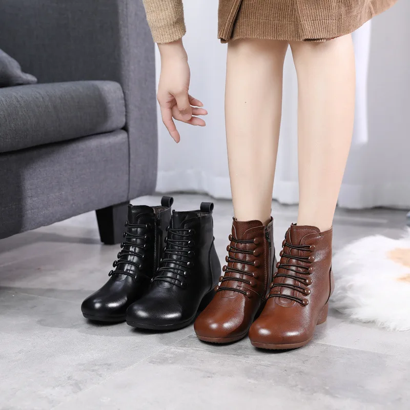 2021 New Spring Summer Female Shoes Thick Heel Ladies Soft Leather Boots Fashion Retro All-match Women Booties
2021 New Spring Summer Female Shoes Thick Heel Ladies Soft Leather Boots Fashion Retro All-match Women Booties