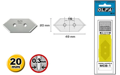 OLFA MCB-1 5 blades mat cutter Other Utilities Blade cutting MC-45 Genuine for MC-45 MC-45/2B MC-45/DX
OLFA MCB-1 5 blades mat cutter Other Utilities Blade cutting MC-45 Genuine for MC-45 MC-45/2B MC-45/DX