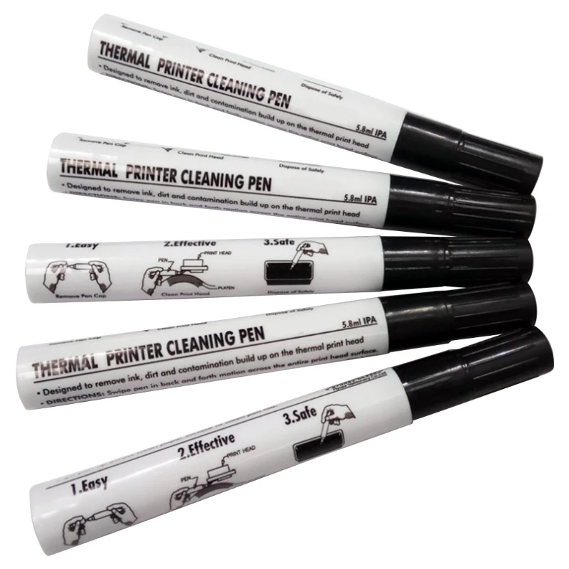 5 Pcs Maintenance Pen Decontamination Pen Printer Printhead Cleaning Pen Label Card Printer Thermal Printer Cleaning Pen 
5 Pcs Maintenance Pen Decontamination Pen Printer Printhead Cleaning Pen Label Card Printer Thermal Printer Cleaning Pen