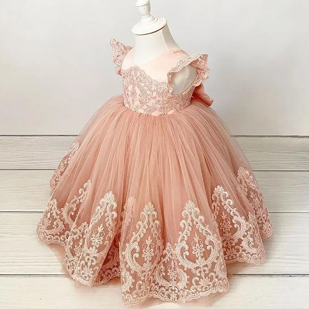 O-Neck Blush Pink Lace Flower Girl Dresses Ball Gown Backless Vintage Lilttle Kids Birthday Pageant Weddding Gowns
O-Neck Blush Pink Lace Flower Girl Dresses Ball Gown Backless Vintage Lilttle Kids Birthday Pageant Weddding Gowns