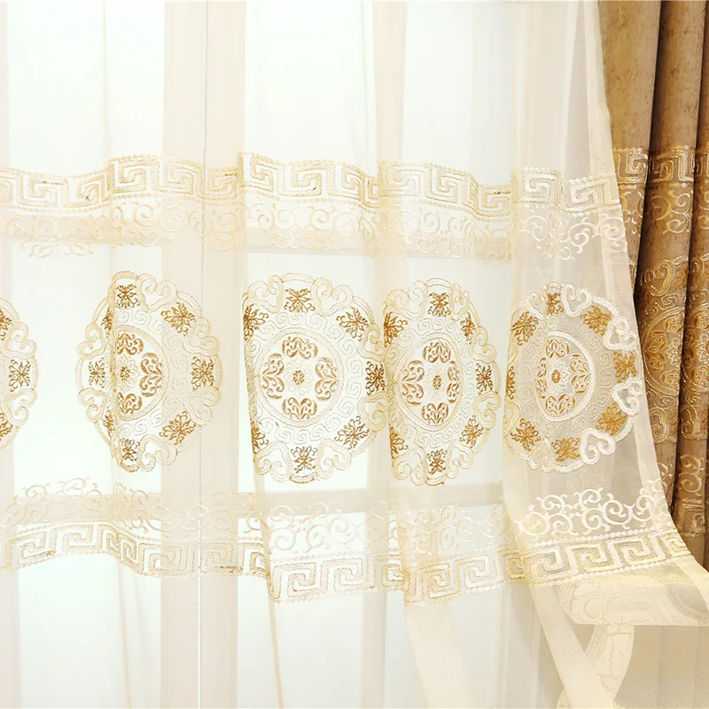 High-end European-style Chenille Embroidered Curtains for Living Room Bedroom Villa Embroidered Shading Curtains Tulle Custom
High-end European-style Chenille Embroidered Curtains for Living Room Bedroom Villa Embroidered Shading Curtains Tulle Custom