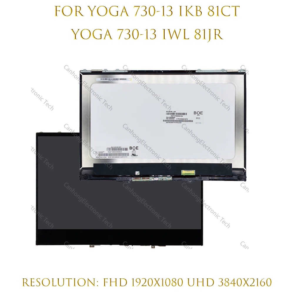 ЖК-дисплей 13,3 дюйма FHD UHD для Lenovo Yoga 730-13 730-13IKB 81CT 730-13IWL 81JR, дисплей с сенсорным экраном и дигитайзером в сборе
ЖК-дисплей 13,3 дюйма FHD UHD для Lenovo Yoga 730-13 730-13IKB 81CT 730-13IWL 81JR, дисплей с сенсорным экраном и дигитайзером в сборе