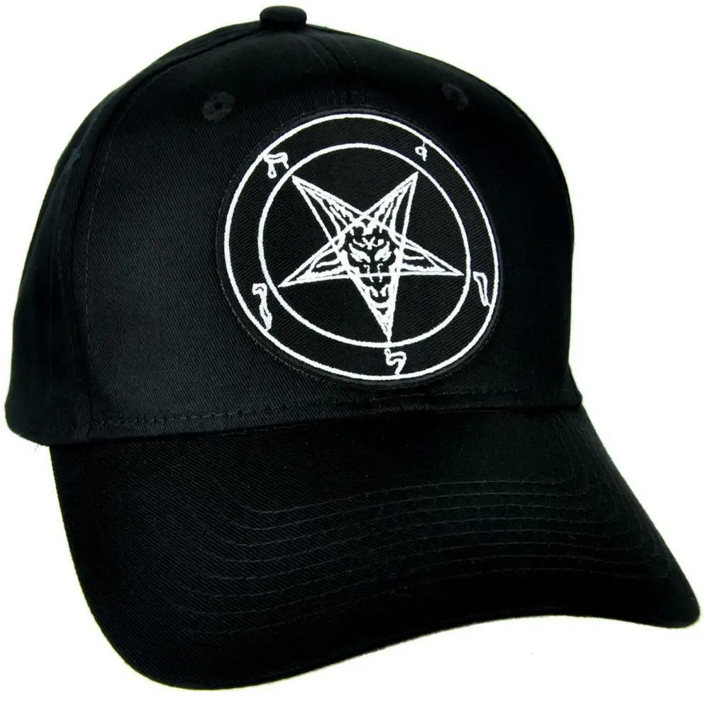 Printed Sabbatic Baphomet Goat Head Hat Baseball Cap Occult Clothing Satanic Anton LaVey
Printed Sabbatic Baphomet Goat Head Hat Baseball Cap Occult Clothing Satanic Anton LaVey