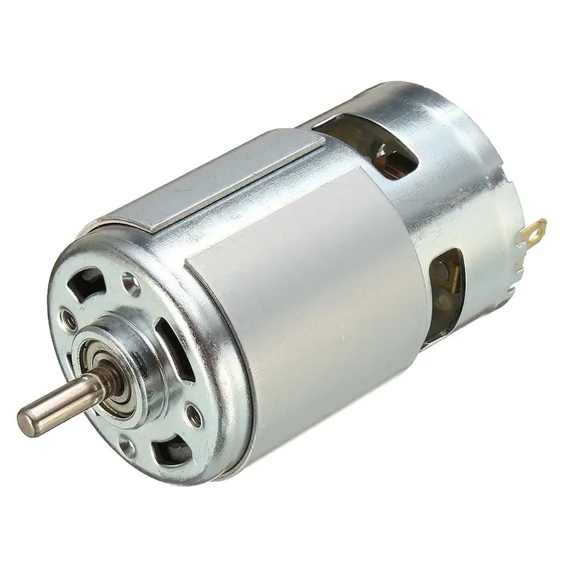 775 DC 12V-36V 3500-9000RPM Motor Large Torque Ball Bearing High Power Low Noise
775 DC 12V-36V 3500-9000RPM Motor Large Torque Ball Bearing High Power Low Noise