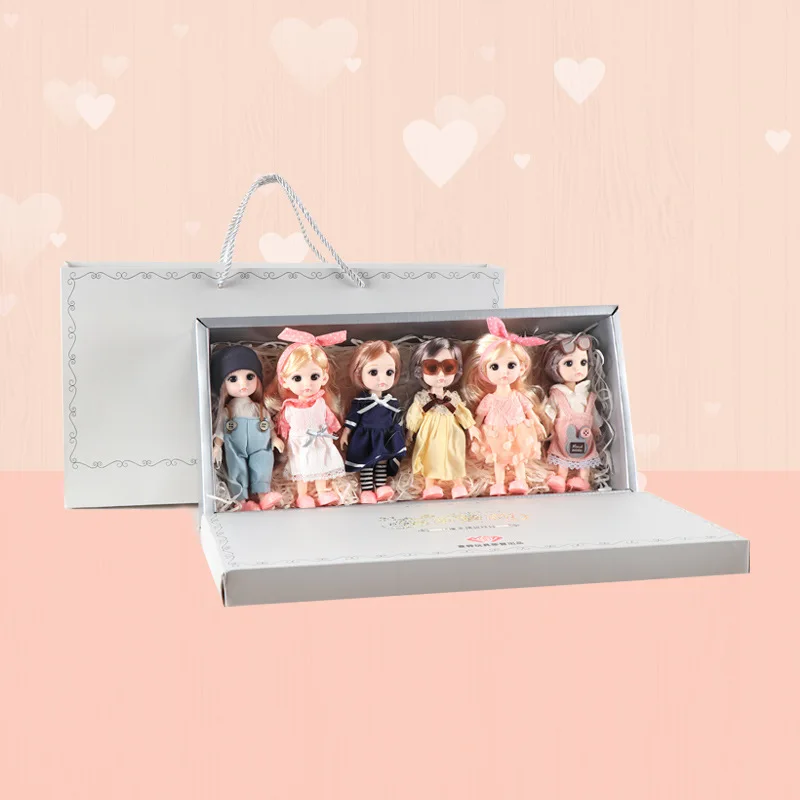 BJD куклы 16 см 13 подвижных суставов 1 коробка из 6 штук/каждый комплект модное платье Принцесса Девочка DIY игрушка украшение день рождения Пода...
BJD куклы 16 см 13 подвижных суставов 1 коробка из 6 штук/каждый комплект модное платье Принцесса Девочка DIY игрушка украшение день рождения Пода...
