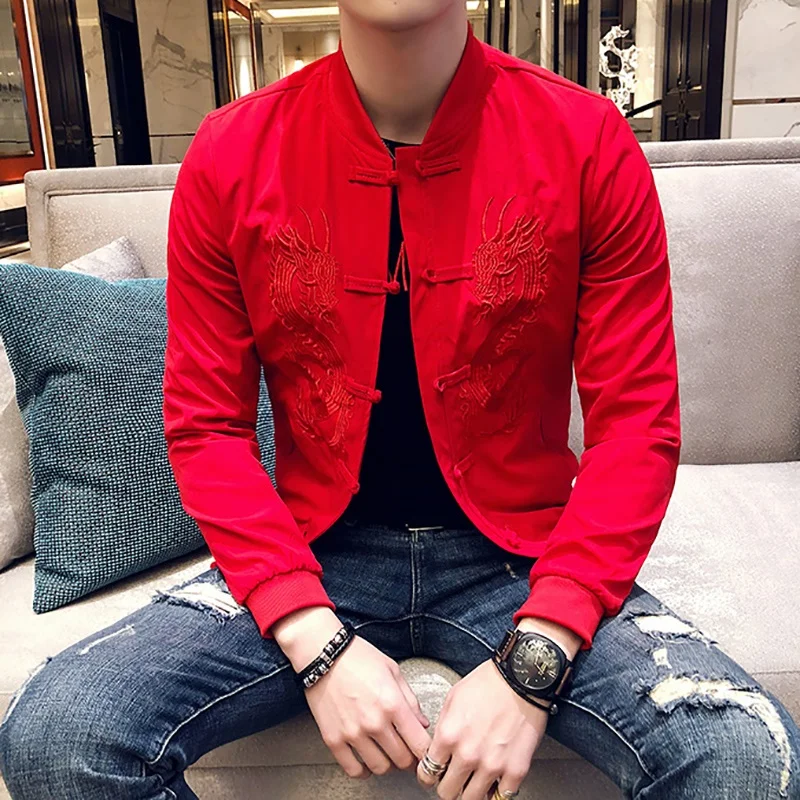 Vintage Men Jacket Dragon Embroidered Bomber Jacket Korean Male Clothes Trend Baseball Coat Mens Spring Men Jacket 2020 KK3312
Vintage Men Jacket Dragon Embroidered Bomber Jacket Korean Male Clothes Trend Baseball Coat Mens Spring Men Jacket 2020 KK3312