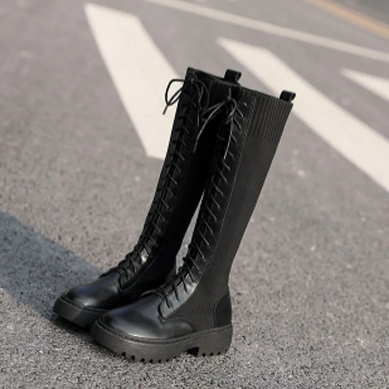 Martin boots women's new socks boots elastic boots British style boots motorcycle boots casual shoes women's leather shoes
Martin boots women's new socks boots elastic boots British style boots motorcycle boots casual shoes women's leather shoes