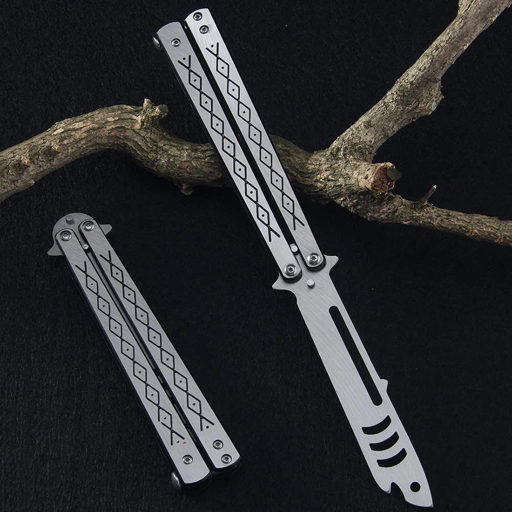 1pc Blunt Folding Butterfly Cutlery Lightweight Safety Practice Butterfly Tool Multi-function Games Playing Prop
1pc Blunt Folding Butterfly Cutlery Lightweight Safety Practice Butterfly Tool Multi-function Games Playing Prop