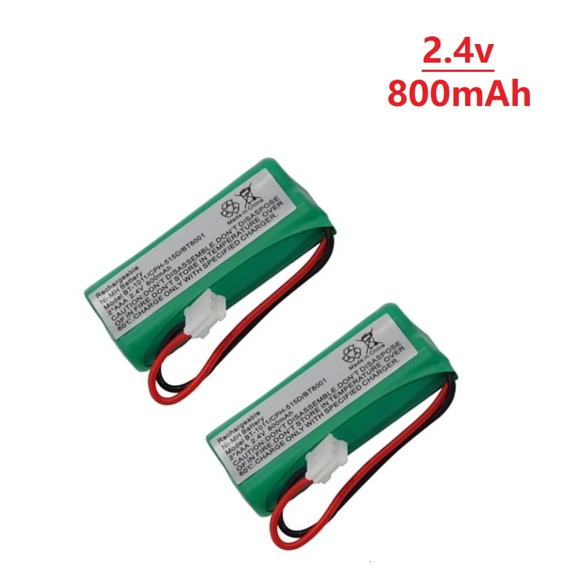 2Pieces 2.4V 800mAh NIMH Battery Pack for VTech BT166342 BT266342 BT183342 BT283342 TL90070 2.4v battery
2Pieces 2.4V 800mAh NIMH Battery Pack for VTech BT166342 BT266342 BT183342 BT283342 TL90070 2.4v battery