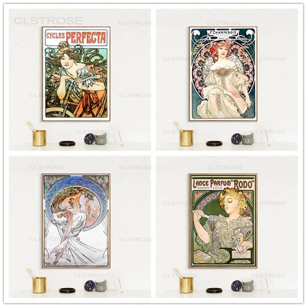 Alphonse Mucha Large Vintage Art Nouveau Posters and Prints Fine Replica Wall Art Painting Pictures for Living Room Home Decor
Alphonse Mucha Large Vintage Art Nouveau Posters and Prints Fine Replica Wall Art Painting Pictures for Living Room Home Decor