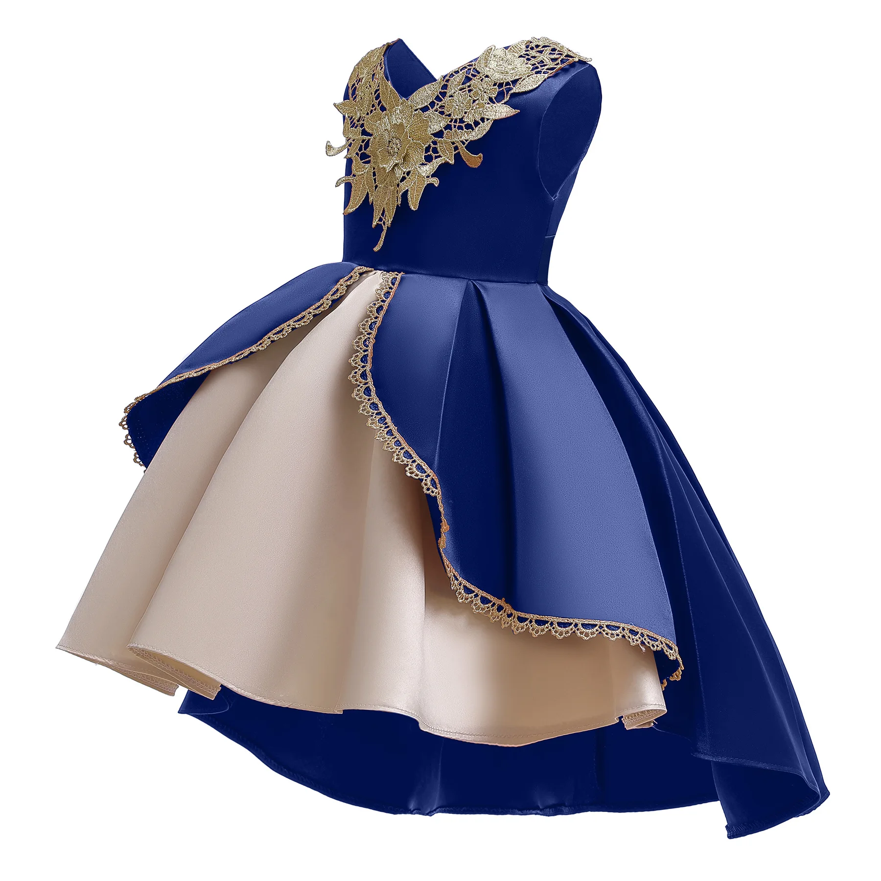Girls Clothing Dresses Medium And Small Children Gold Lace Embroidery Sleeveless Tuxedo Dress
Girls Clothing Dresses Medium And Small Children Gold Lace Embroidery Sleeveless Tuxedo Dress