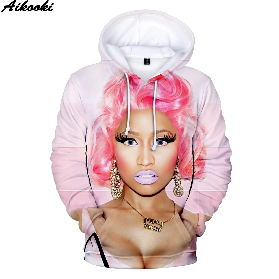 Персональные 3D толстовки Nicki Minaj мужские/женские модные пуловеры популярная