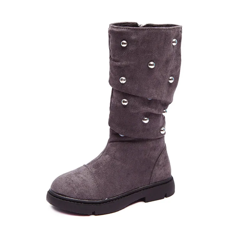 COZULMA Children's Rivet Mid-Calf Boots For Autumn Winter Girls Side Zip Shoes Kids Suede Fashion Boots Size 26-36
COZULMA Children's Rivet Mid-Calf Boots For Autumn Winter Girls Side Zip Shoes Kids Suede Fashion Boots Size 26-36