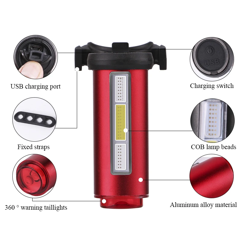 Bike Light MTB Helmet Pack Bag Tail Light Bicycle Rear Light USB IPX5 Waterproof 7 Model taillight bike Accessories
Bike Light MTB Helmet Pack Bag Tail Light Bicycle Rear Light USB IPX5 Waterproof 7 Model taillight bike Accessories