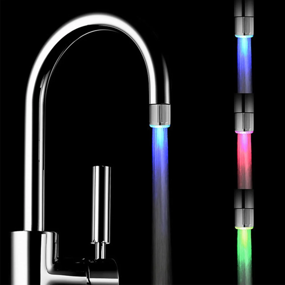 LED Water Faucet Kitchen Bathroom Tap Faucet Nozzle Head Change Temperature Sensor Gradient LED Light Faucet Kitchen Accessories
LED Water Faucet Kitchen Bathroom Tap Faucet Nozzle Head Change Temperature Sensor Gradient LED Light Faucet Kitchen Accessories