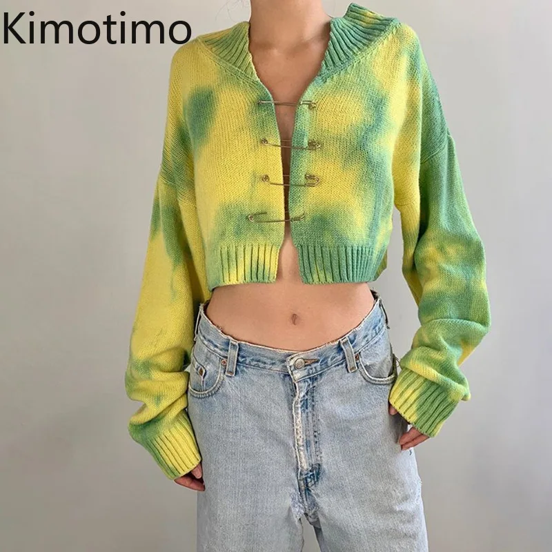 Kimotimo Tie Dye Cropped Cardigan Women 2021 Autumn Fashion Long Sleeve Pin Cardigans Ins Vintage Casual All-match Sexy Sweater
Kimotimo Tie Dye Cropped Cardigan Women 2021 Autumn Fashion Long Sleeve Pin Cardigans Ins Vintage Casual All-match Sexy Sweater