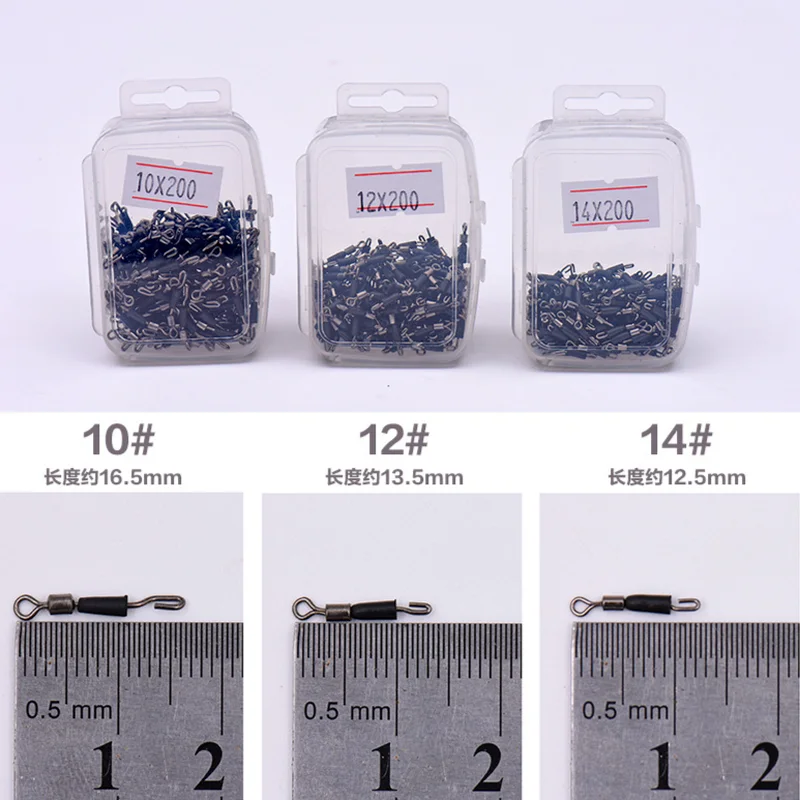 200pcs/lot Fishing Barrel Swivel Pin Line Connector Solid Rings Snap Swivel Contector Safety Snaps Hook Lure Accessories pesca 
200pcs/lot Fishing Barrel Swivel Pin Line Connector Solid Rings Snap Swivel Contector Safety Snaps Hook Lure Accessories pesca