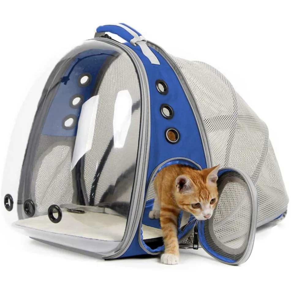 Cat Transparent Space Capsule Pet Cat Breathable Backpack Small Dog Carrying Cage Outdoor Traveler Puppy Kitten Pet Carrier Bag 
Cat Transparent Space Capsule Pet Cat Breathable Backpack Small Dog Carrying Cage Outdoor Traveler Puppy Kitten Pet Carrier Bag