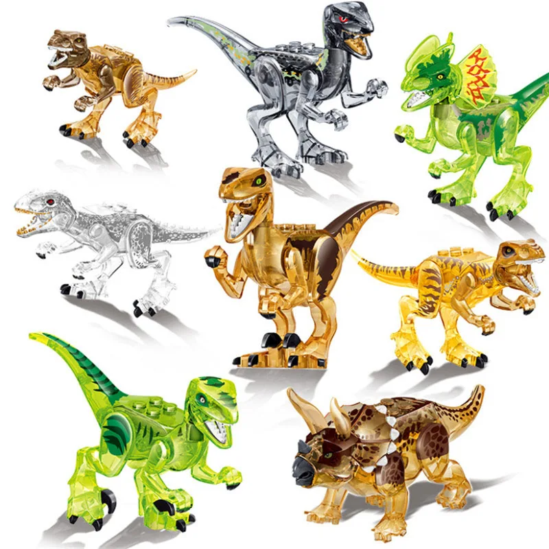 8pcs Crystal Dinosaur Model Jurassic World Tyrannosaurus Rex Pterosauria Building Block Toys for Children Dinosaur Park Toy
8pcs Crystal Dinosaur Model Jurassic World Tyrannosaurus Rex Pterosauria Building Block Toys for Children Dinosaur Park Toy