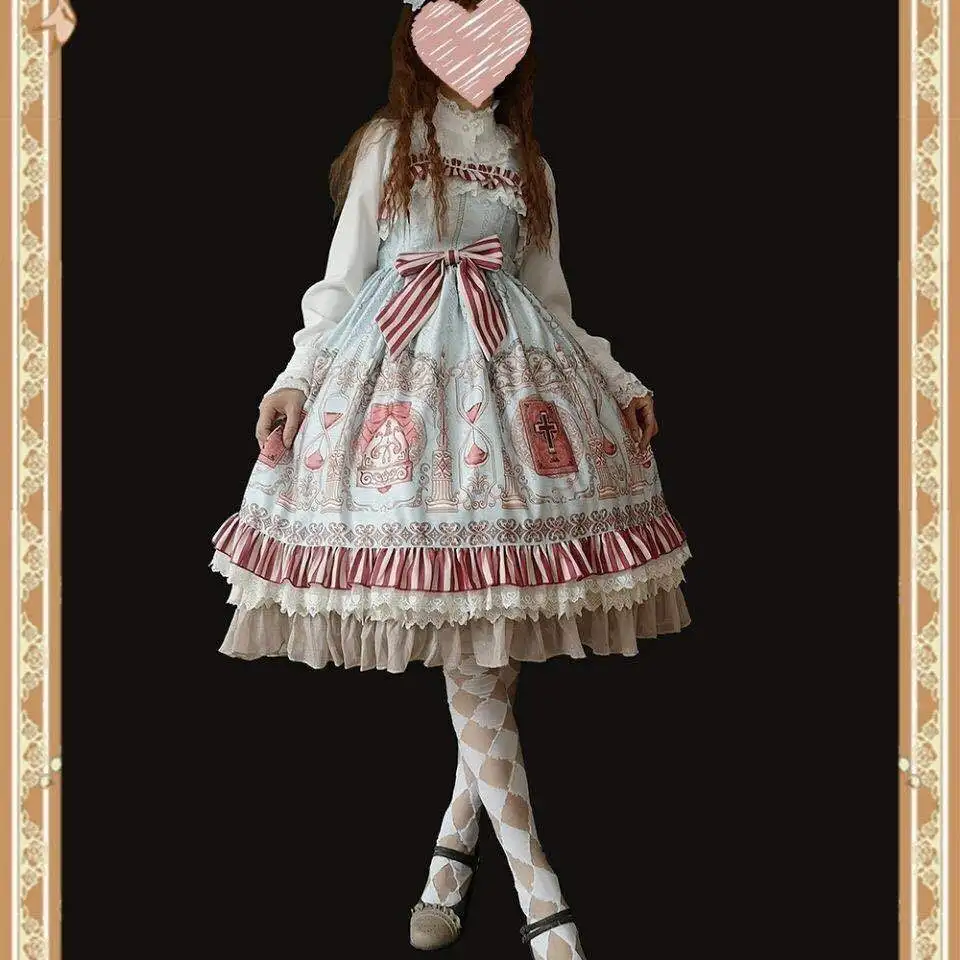 Японская Милая Легкая летняя юбка в стиле Харадзюку JSK Kawaii, юбка в стиле "Лолита", платье для учеников/студентов/Лолиты, JSK
Японская Милая Легкая летняя юбка в стиле Харадзюку JSK Kawaii, юбка в стиле "Лолита", платье для учеников/студентов/Лолиты, JSK