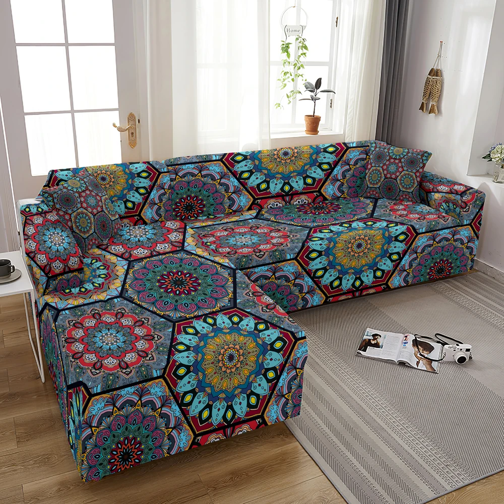 Bohemian Elastic Sofa Covers for Living Room Stretch Mandala Print Slipcover Couch Cover L Shape Funda de sof de esquina
Bohemian Elastic Sofa Covers for Living Room Stretch Mandala Print Slipcover Couch Cover L Shape Funda de sof de esquina