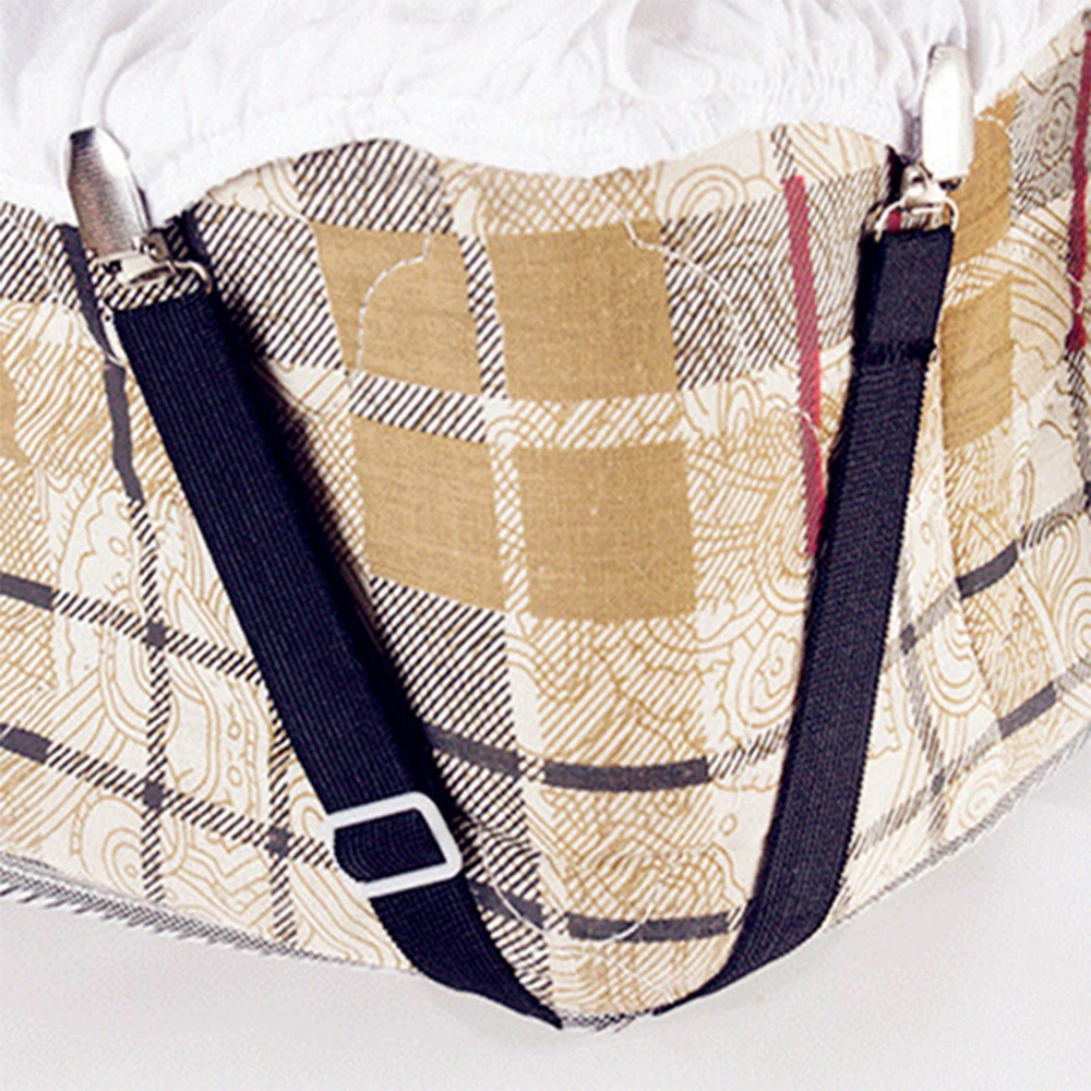 4X Elastic Bed Sheet Grippers Belt Fastener Bed Sheet Clips Mattress Cover Blankets Holder Home Organize Gadgets
4X Elastic Bed Sheet Grippers Belt Fastener Bed Sheet Clips Mattress Cover Blankets Holder Home Organize Gadgets