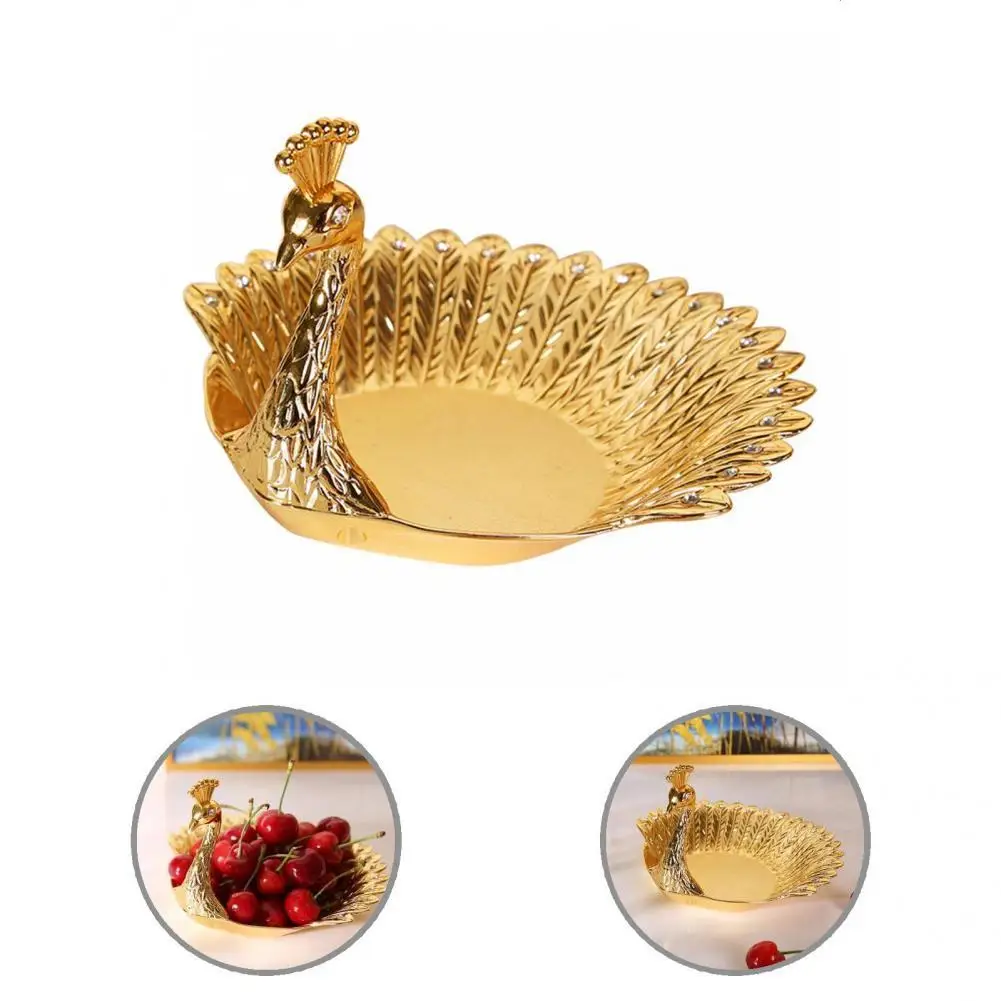 Durable Elegant 4 Inch Vanity Food Storage Fruit Tray Zinc Alloy Nut Bowl Peacock Shape for Wedding
Durable Elegant 4 Inch Vanity Food Storage Fruit Tray Zinc Alloy Nut Bowl Peacock Shape for Wedding