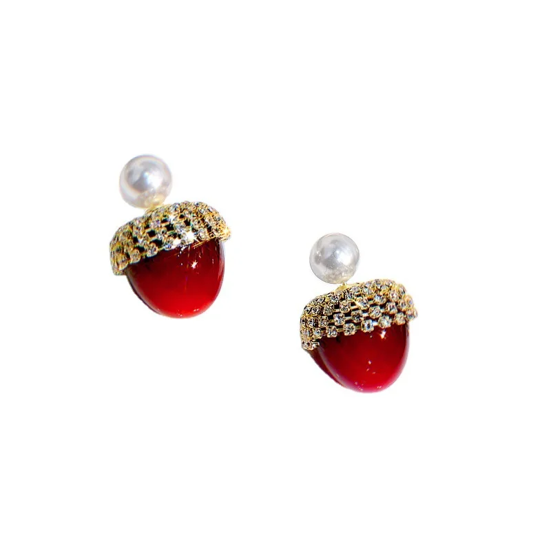 2021 New Sweet Romantic Red Cherry Cheriko Stud Earrings Fashion Korean Jewelry For Woman New Year Party Girl's Unusual Earrings
2021 New Sweet Romantic Red Cherry Cheriko Stud Earrings Fashion Korean Jewelry For Woman New Year Party Girl's Unusual Earrings