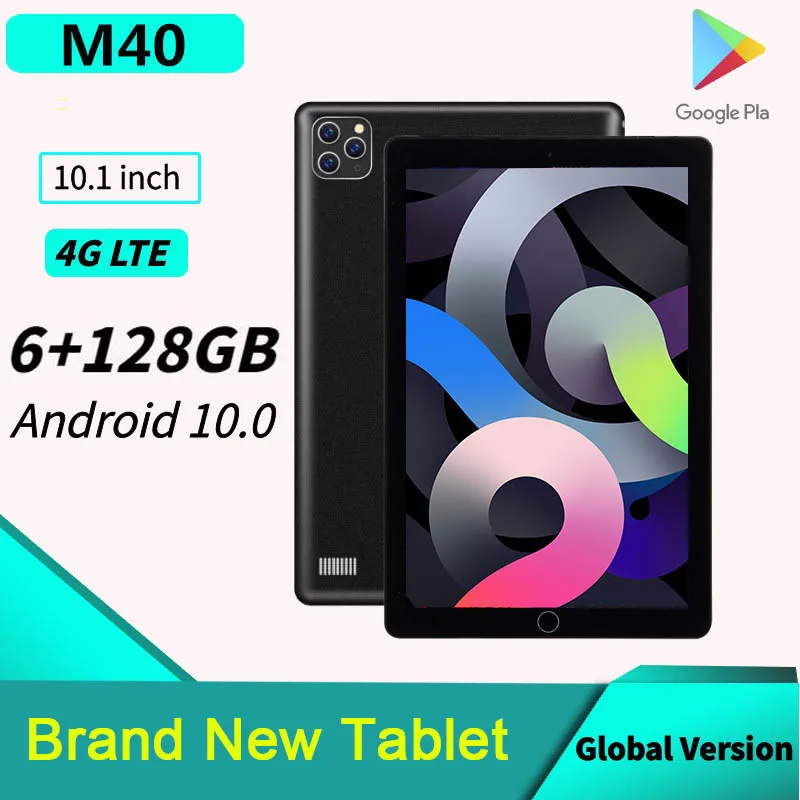 Global Version 10 Inch M40 Tablet 6GB RAM 128GB ROM Tablets Android 10.0 Tablete 4G LTE Phonecall 6000mAh Tablet Pc
Global Version 10 Inch M40 Tablet 6GB RAM 128GB ROM Tablets Android 10.0 Tablete 4G LTE Phonecall 6000mAh Tablet Pc