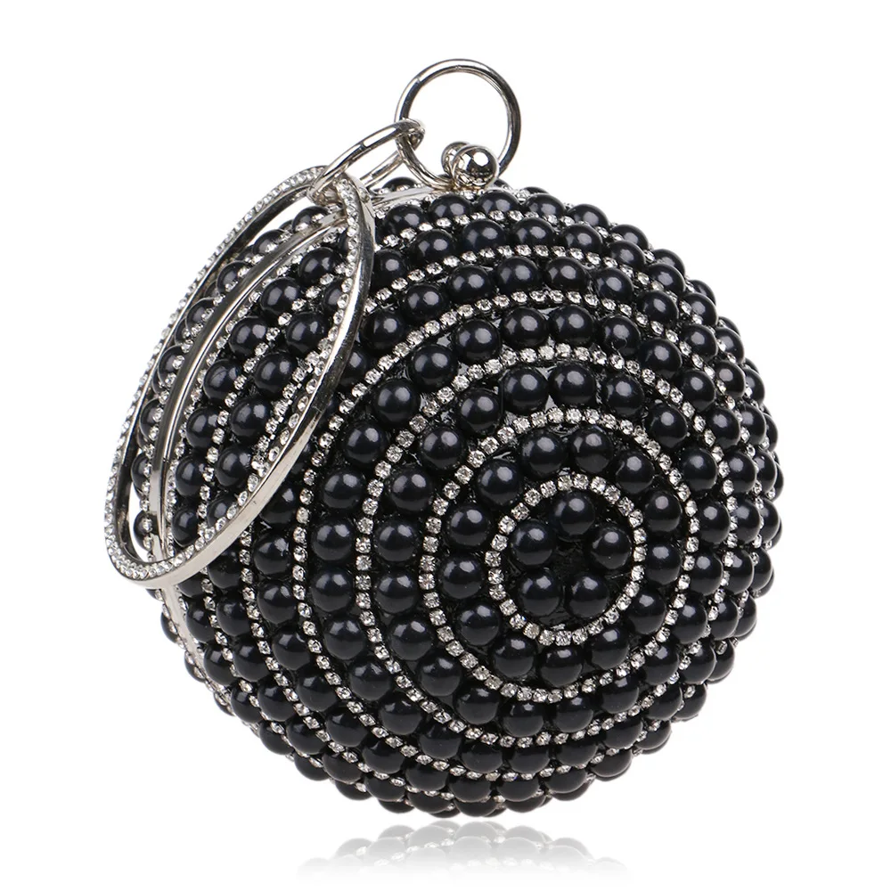 Fashion Round Pearl Bracelet Diamond Handbag Classic Ladies Banquet Dinner Bag Bridal Gown Evening Bag Lady Handbag Card Holder
Fashion Round Pearl Bracelet Diamond Handbag Classic Ladies Banquet Dinner Bag Bridal Gown Evening Bag Lady Handbag Card Holder