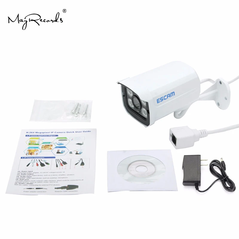 Brick QD300 Mini Camera 720P H.264 1/4 CMOS IP Camera 3.6mm Lens Night Vision P2P 1.0 MP Security IP Camera
Brick QD300 Mini Camera 720P H.264 1/4 CMOS IP Camera 3.6mm Lens Night Vision P2P 1.0 MP Security IP Camera