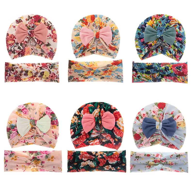 Baby Hat Headband Set Spring Cute Fashion Outdoor Flowers Printed Cotton Breathable Newborn Hats Boy Girl Bow Hat Suit
Baby Hat Headband Set Spring Cute Fashion Outdoor Flowers Printed Cotton Breathable Newborn Hats Boy Girl Bow Hat Suit
