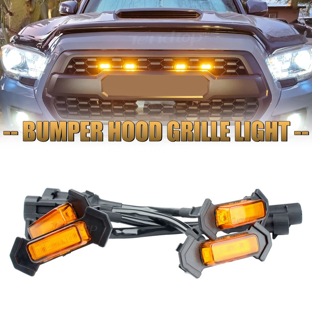 Bumper Hood Lamp Car Front LED Grille Light Replacement Car Assessories For 2016 2017 2018 Toyota Tacoma w/TRD Pro Grill
Bumper Hood Lamp Car Front LED Grille Light Replacement Car Assessories For 2016 2017 2018 Toyota Tacoma w/TRD Pro Grill