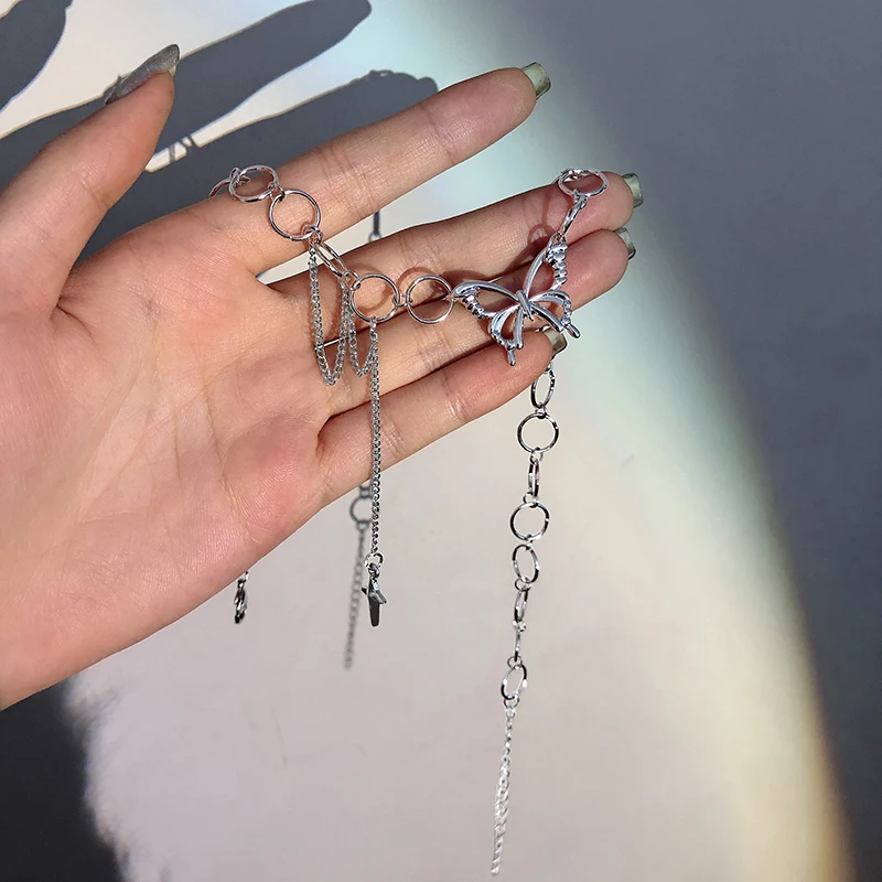 2021 New Hollow Butterfly Cross Star Punk Link Chain Necklace Choker Clavicle Choker for Women Girls Jewelry Halloween Party
2021 New Hollow Butterfly Cross Star Punk Link Chain Necklace Choker Clavicle Choker for Women Girls Jewelry Halloween Party